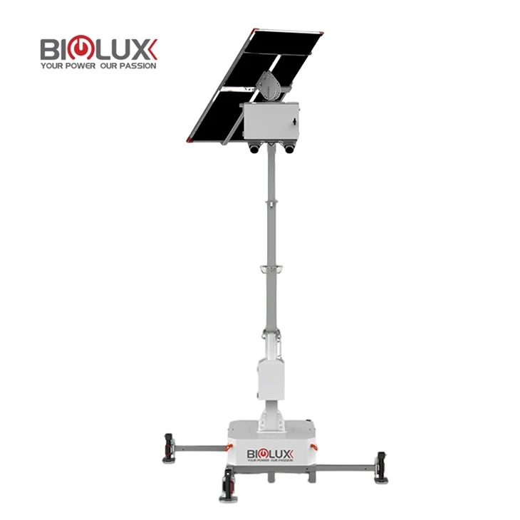 HiGUARD Solar CCTV Tower 450W Bifacial Panel Off-Grid